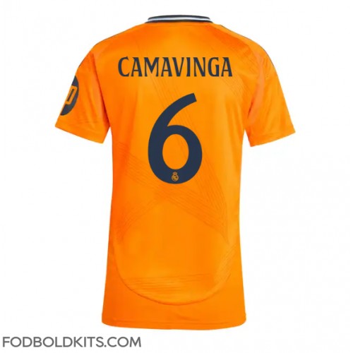 Real Madrid Eduardo Camavinga #6 Udebanetrøje Dame 2024-25 Kortærmet